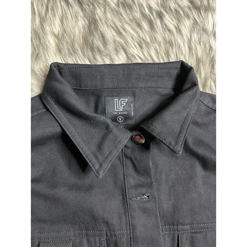LF The Brand LF UNDRGRND3 Black Cropped Jacket Women Sz S
